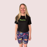 "Mighty dinos" fitted shorts