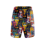 "Meow meow'' fitness shorts (7”)