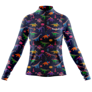 ''Might dinos" women's half-zip top