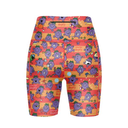 ''Little Miss Naughty" fitted shorts