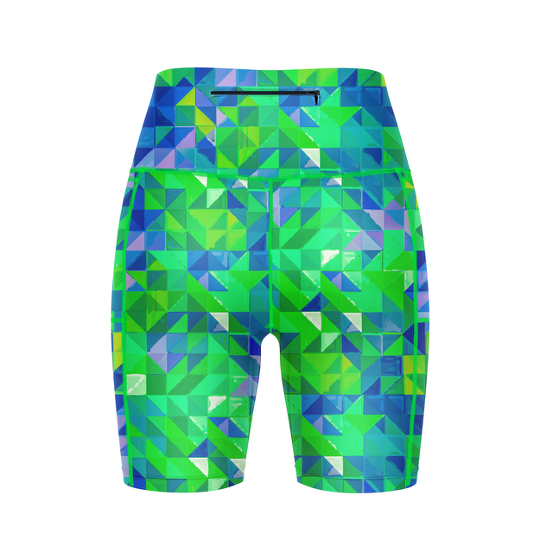 Neo geometric fitted shorts