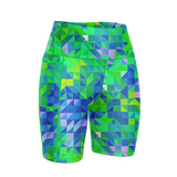 Neo geometric fitted shorts