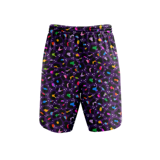 "Get spotted" Pop fitness shorts (7")