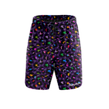 "Get spotted" Pop fitness shorts (7")