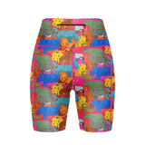''Wild side'' fitted shorts