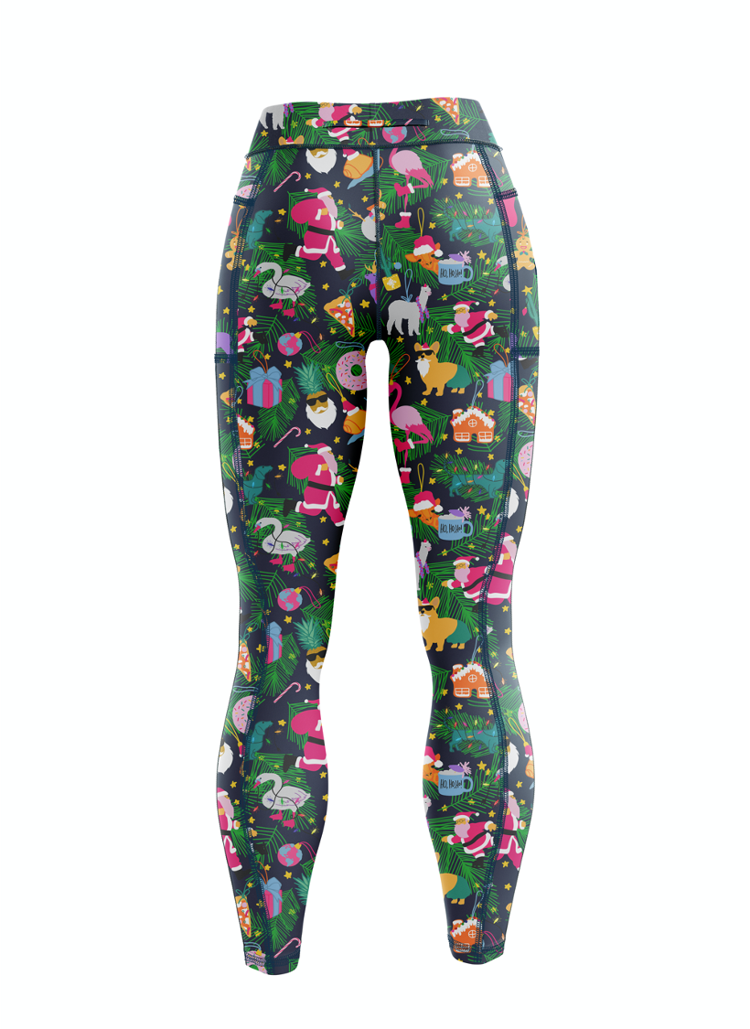 "Santa's shindig" leggings