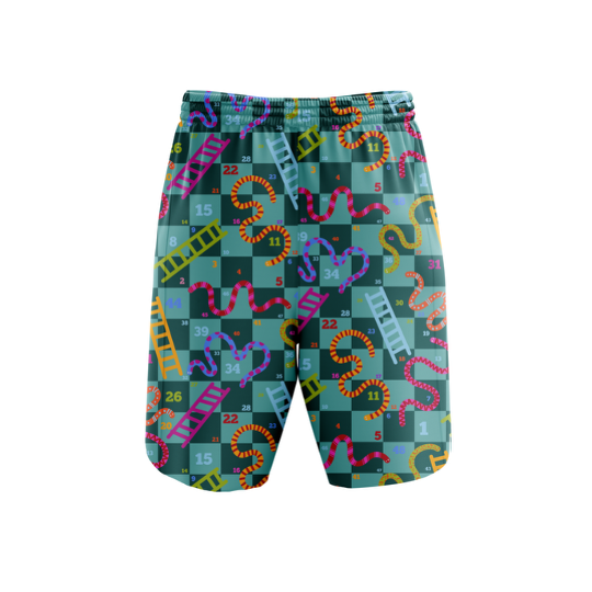"Roll the dice, again" fitness shorts (7")