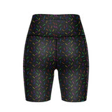 "Sprinkle-of-joy'' black fitted shorts