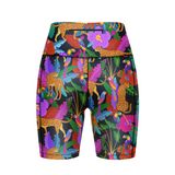 ''Exotic tropic'' fitted shorts
