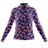 "Union Jill" women's half-zip top