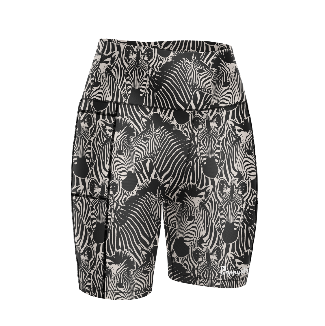''Zoe zebra'' cool colourful fun bright running & fitness Zebra shorts ''Zoe zebra'' cool colourful fun bright running & fitness Zebra shorts