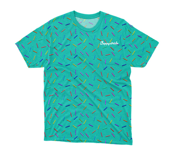 ''Sprinkle-of-joy'' minty t-shirt