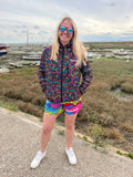 ''Disco & doodles” waterproof jacket
