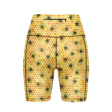 ''Bee yourself'' fitted shorts