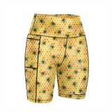 ''Bee yourself'' fitted shorts