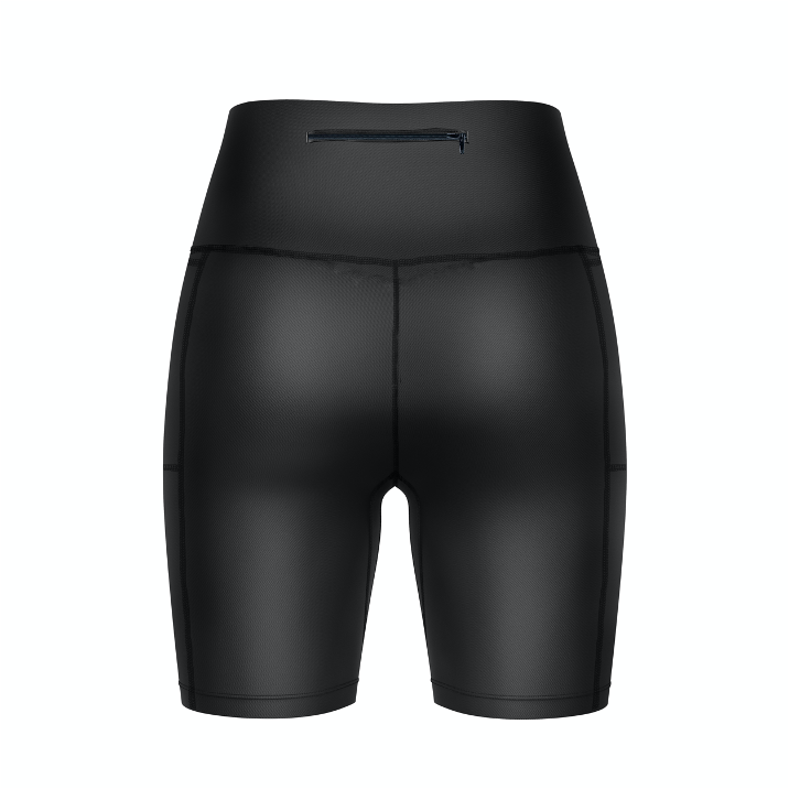 ''Basic b*tch'' black fitted shorts