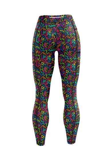 "Disco doodle" leggings