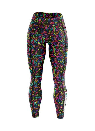 Get spotted disco doodle print cool colourful fun bright running