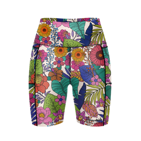 ''I'll bring you flowers'' fitted shorts