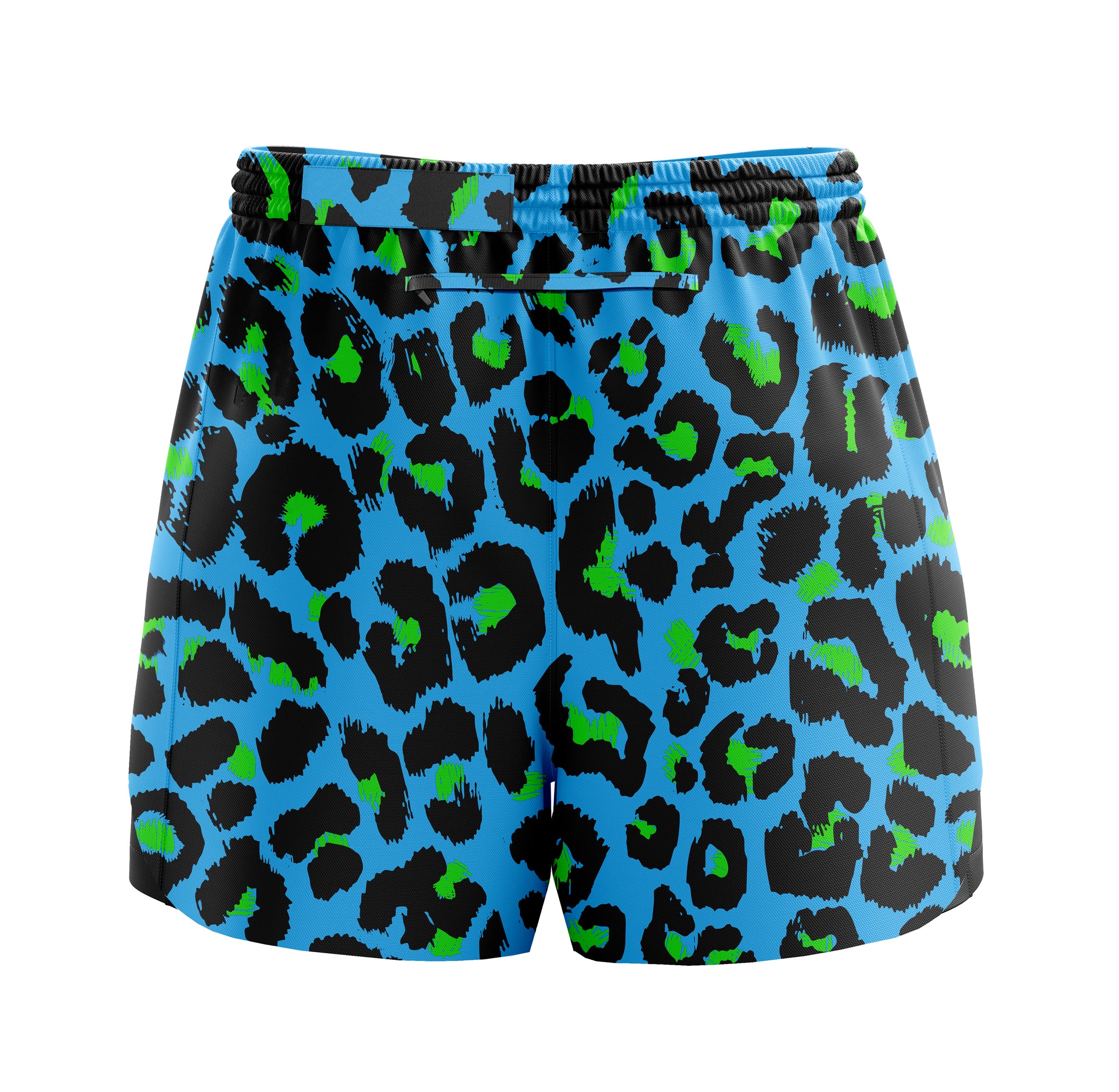 Get spotted fresh leopard print cool colourful fun bright unisex 2 in 1 running fitness leopard print shorts Happystride