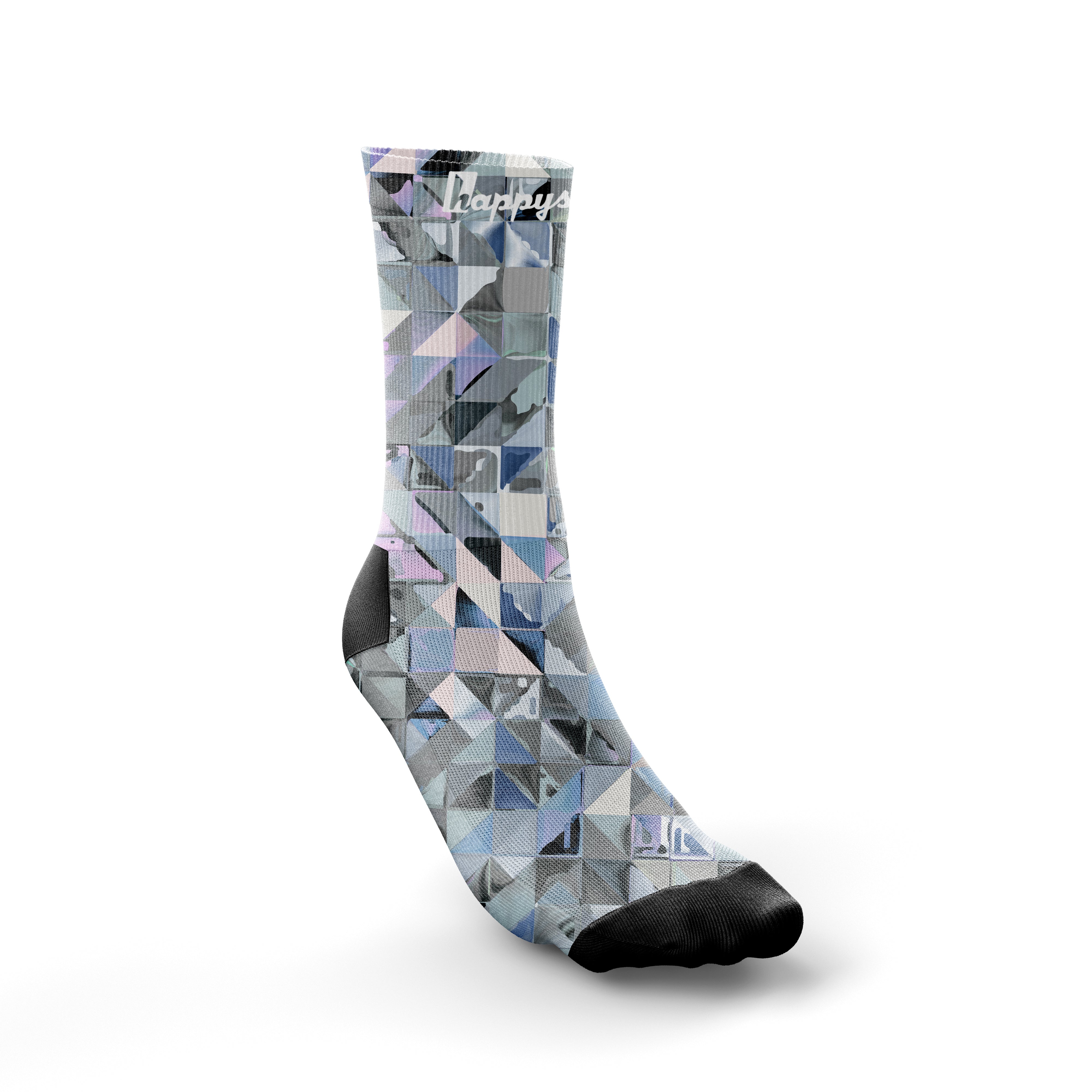 ''Geo monochrome'' socks