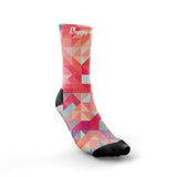 "Hectic geometric" crew socks