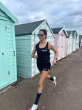 ''Sprinkle of joy'' black racer shorts