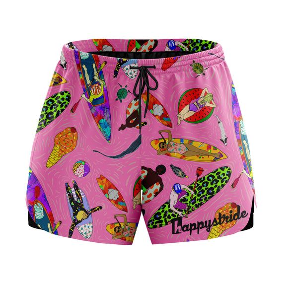 ''WhatSUP'' pink classic shorts