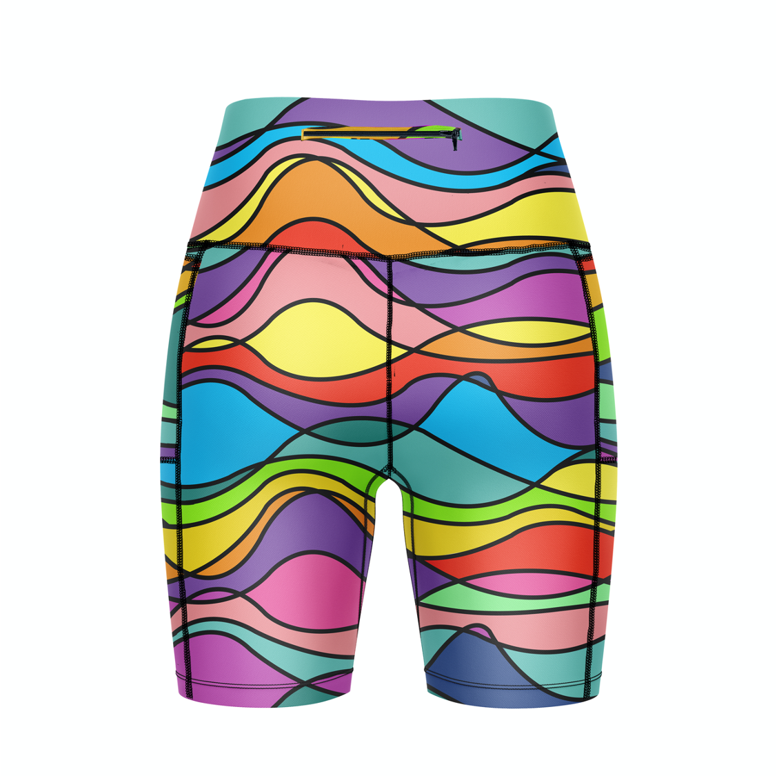 ''Wiggle & wave'' fitted shorts